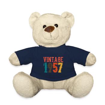 Geburtstag Papa Vintage 1957 - Teddy - French Navy - Vorne
