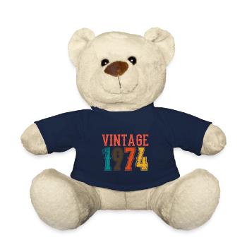 Geburtstag Papa Vintage 1974 - Teddy - French Navy - Vorne