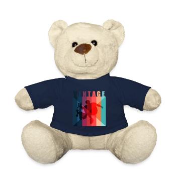 Skateboarder Vintage Skateboard Trick - Nounours - bleu marine - Devant