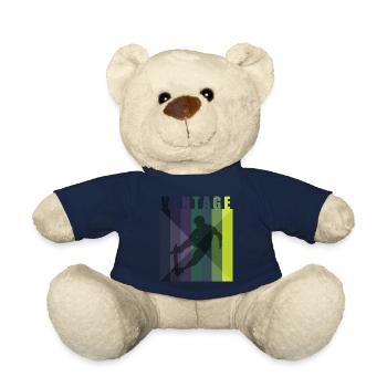 Skateboarder Vintage Skateboard Trick - Nounours - bleu marine - Devant