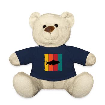 Retro Salmon Shirt - Teddy Bear - french navy - Front