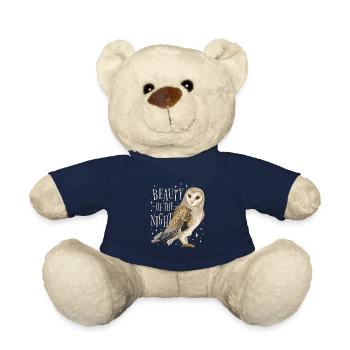 Owl Bird Animal Owls - Teddy Bear - french navy - Front