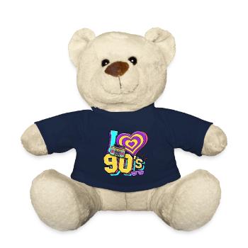 90s I Love 90s - Teddy Bear - french navy - Front