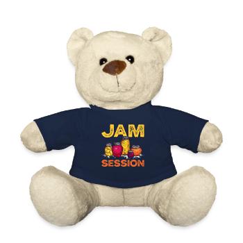 Jam Session Musiker Gelee Wortspiel - Teddy - French Navy - Vorne