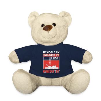 3D Scan Digital Printing Printer - Teddy Bear - french navy - Front