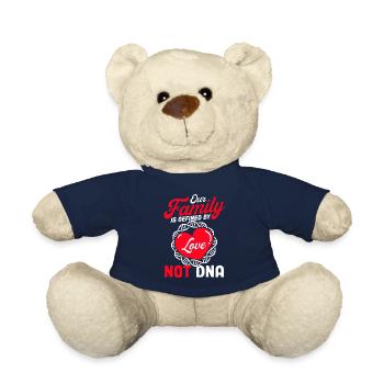 Adoption Foster Parents Adoptive Parents Gift - Teddy Bear - french navy - Front