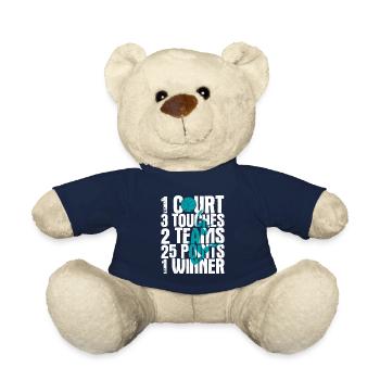 Volleyballer Spruch Für Volleyballspiel Volleyball - Teddy - French Navy - Vorne