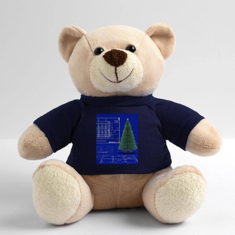Weihnachten Weihnachtsbaum Schematic Blaupause Teddy