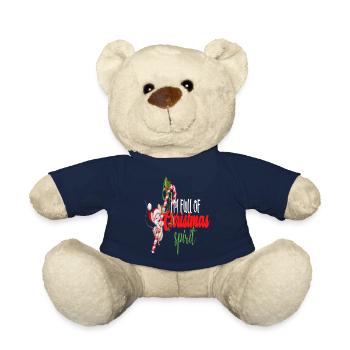 I'm Full Of Christmas Spirit - Teddy Bear - french navy - Front