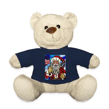 Amerikanisches Weihnachten Weihnachtsmann - Teddy - French Navy - Vorne