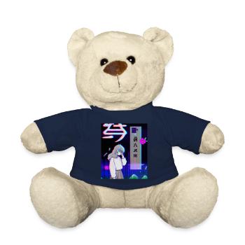 Pastel Esthétique Triste Anime Fille - Nounours - bleu marine - Devant