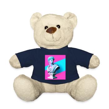 Vaporwave Statue Buste romain - Nounours - bleu marine - Devant
