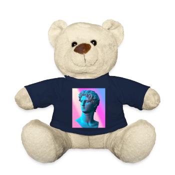 Vaporwave Statue Buste romain - Nounours - bleu marine - Devant