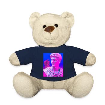 Vaporwave Statue Buste romain - Nounours - bleu marine - Devant