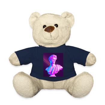 Vaporwave Statue Buste romain - Nounours - bleu marine - Devant