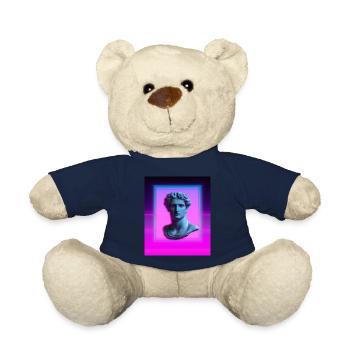 Vaporwave Statue Buste romain - Nounours - bleu marine - Devant