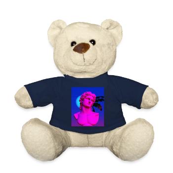Vaporwave Statue Buste romain - Nounours - bleu marine - Devant