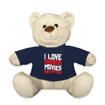 horror movie horror movie horror movie gift - Teddy Bear - french navy - Front