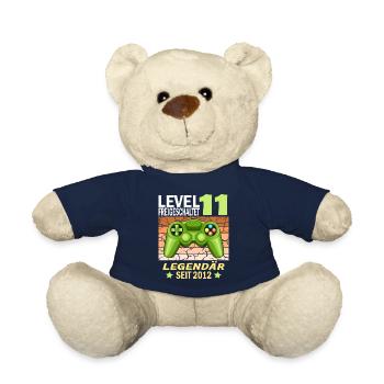 11. Geburtstag Gamer zocken Geburtstjahr 2012 - Teddy - French Navy - Vorne