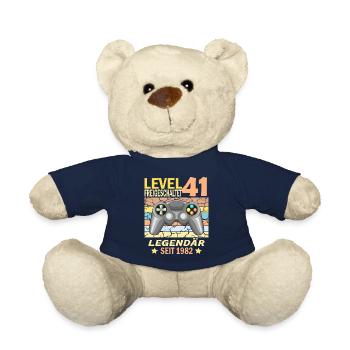 41. Geburtstag Gamer zocken Geburtstjahr 1982 - Teddy - French Navy - Vorne