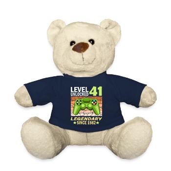 41. Geburtstag Gamer zocken Geburtstjahr 1982 - Teddy - French Navy - Vorne