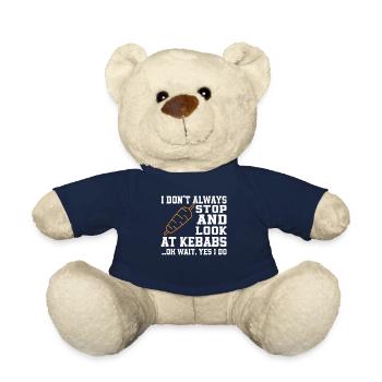Drôle de dicton de kebab - Nounours - bleu marine - Devant