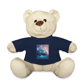Otter Pet Owners Funny Sleepyhead Otter - Teddy Bear - french navy - Front