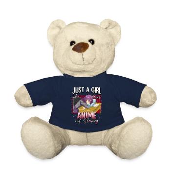 Anime Otaku Weeb - Teddy Bear - french navy - Front