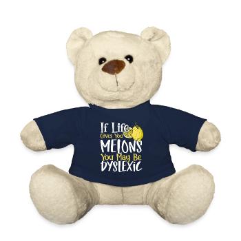If Life Gives You Melons You May Dyslexic - Teddy - French Navy - Vorne