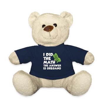 Lustiger Oregano Spruch - Teddy - French Navy - Vorne