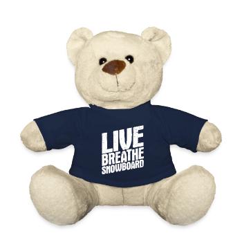 Snowboard Spruch für Snowboarder - Teddy - French Navy - Vorne