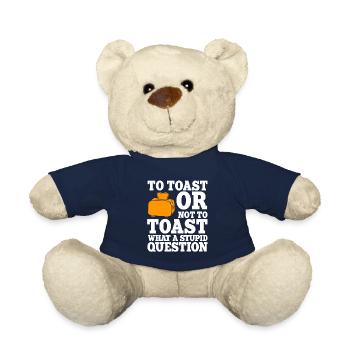 Lustig Getoastetes Brot Sprichwort - Teddy - French Navy - Vorne