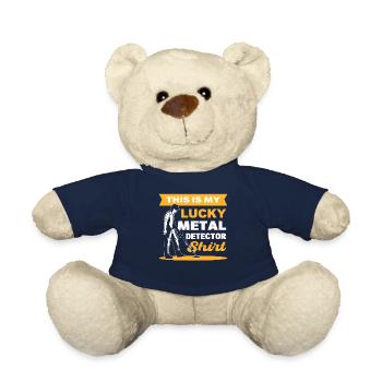 Ceci est mon détecteur de métaux chanceux chemise métal - Nounours - bleu marine - Devant