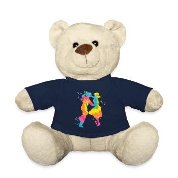 Danse Swing 60s Boogie Woogie - Nounours - bleu marine - Devant