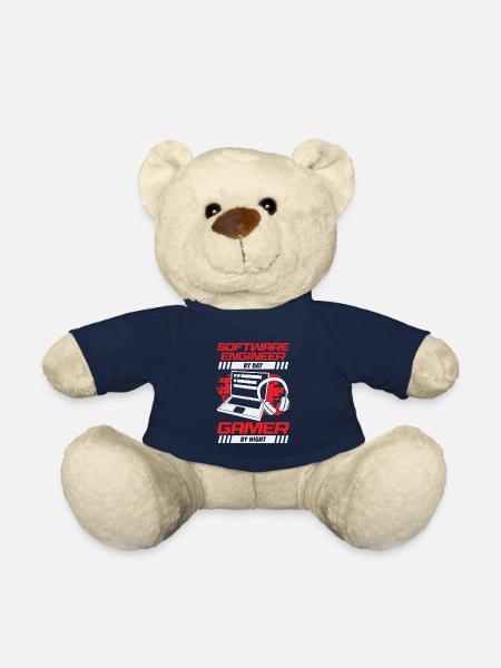 Funny Software Engineer Developer Programmer Gift - Teddy Bear - french navy