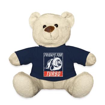 Turbocharger Turbo Displacement Engine Tuning Tuner - Teddy Bear - french navy - Front