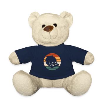 Retro Mechanische Schreibmaschine Outfit - Teddy - French Navy - Vorne
