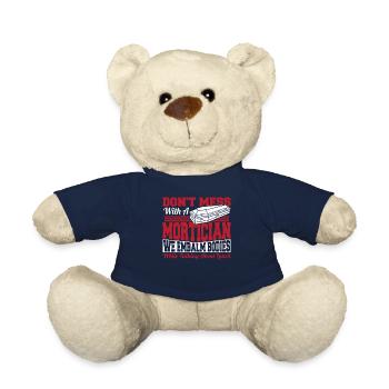 Ne plaisantez pas avec un directeur de funérailles - Nounours - bleu marine - Devant
