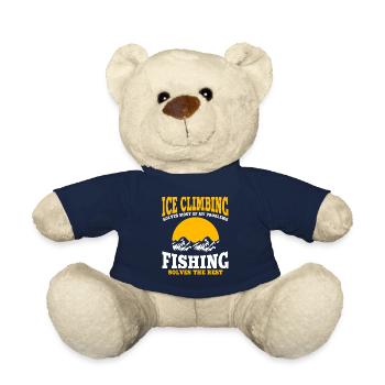 Liebhaber Von Eisklettern Und Angeln - Teddy Bear - french navy - Front