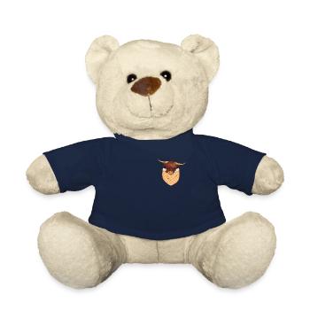 Scottish Highland Cow Bags Design - Teddy Bear - french navy - Front