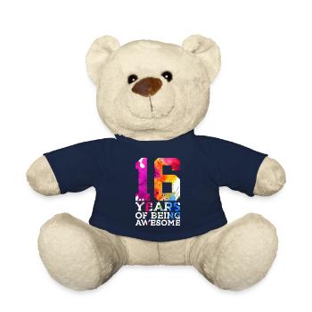 16 YEARS OF BEING AWESOME 16. GEBURTSTAG - Teddy - French Navy - Vorne