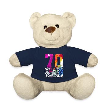 70 ANS D’EXCELLENCE 70E ANNIVERSAIRE - Nounours - bleu marine - Devant