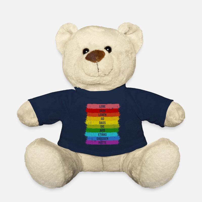 Lebe so dass die AFD was dagegen hätte Pride LGBT - Teddy - French Navy
