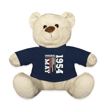 Original Mai 1954 Millésime 1954 Anniversaire 1954 - Nounours - bleu marine - Devant