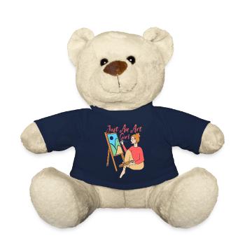 Artist Painter Graphic Just An Art Girl Gifts - Teddy - French Navy - Vorne