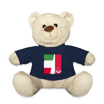 Singapore Italy - Teddy Bear - french navy - Front