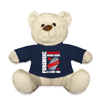 Psychologue médico-légal Professionnel Cadeau médico-légal - Nounours - bleu marine - Devant