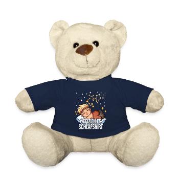 Chemise de sommeil officielle du zodiaque Sagittaire - Nounours - bleu marine - Devant
