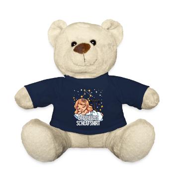 Chemise de nuit officielle Zodiac Libra - Nounours - bleu marine - Devant