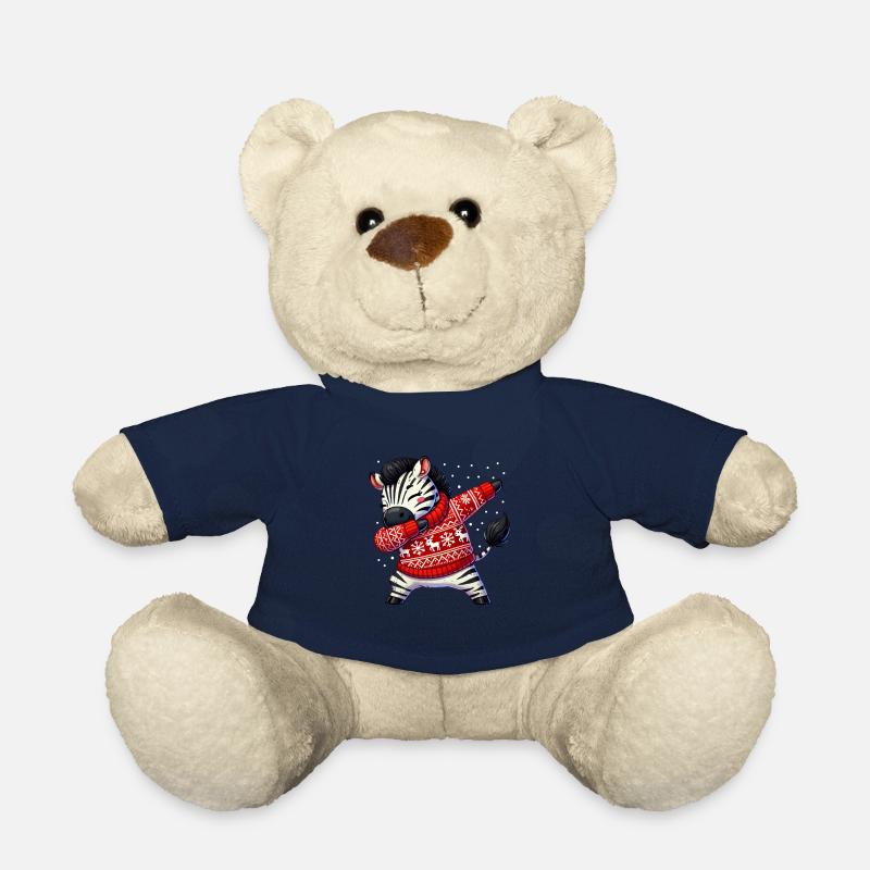 Zebra Lover Weihnachten Xmas Zebra Ugly Christmas - Teddy - French Navy